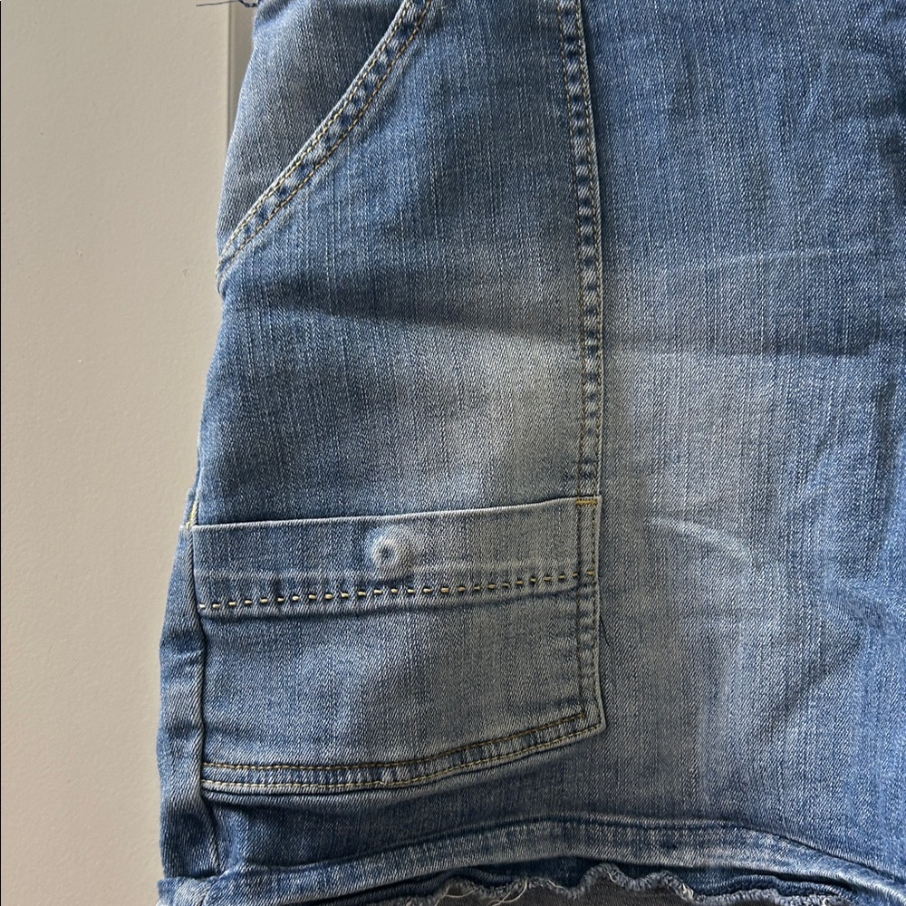 Lane Bryant Blue Denim Cargo Shorts - Picture 2 of 3